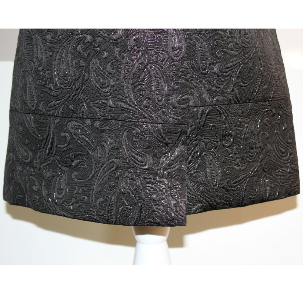 J. Crew Origami Mini Skirt in Metallic Matelasse - Picture 6 of 8